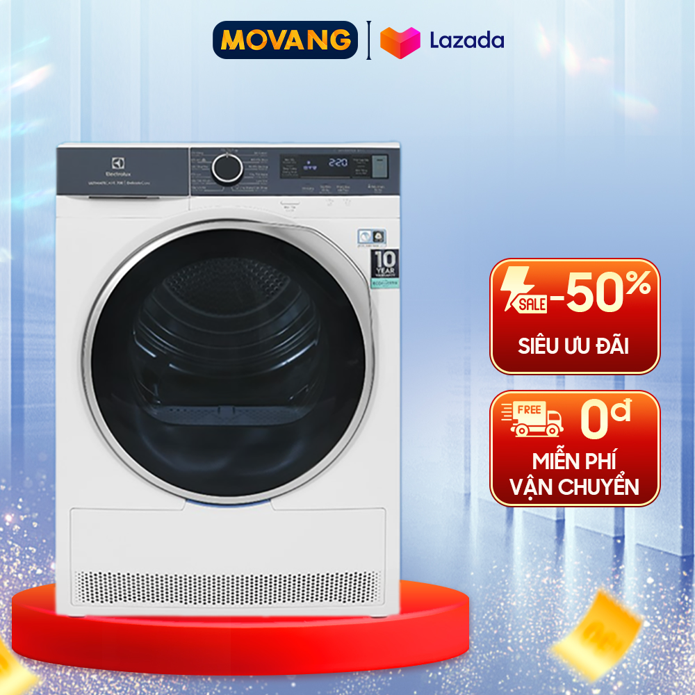 [GIAO TẠI HCM] - Máy sấy bơm nhiệt Electrolux 8 kg EDH803Q7WB