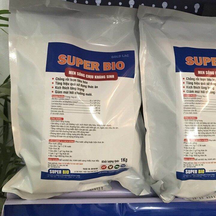 Men tiêu hoá sống chịu kháng sinh super bio 1kg