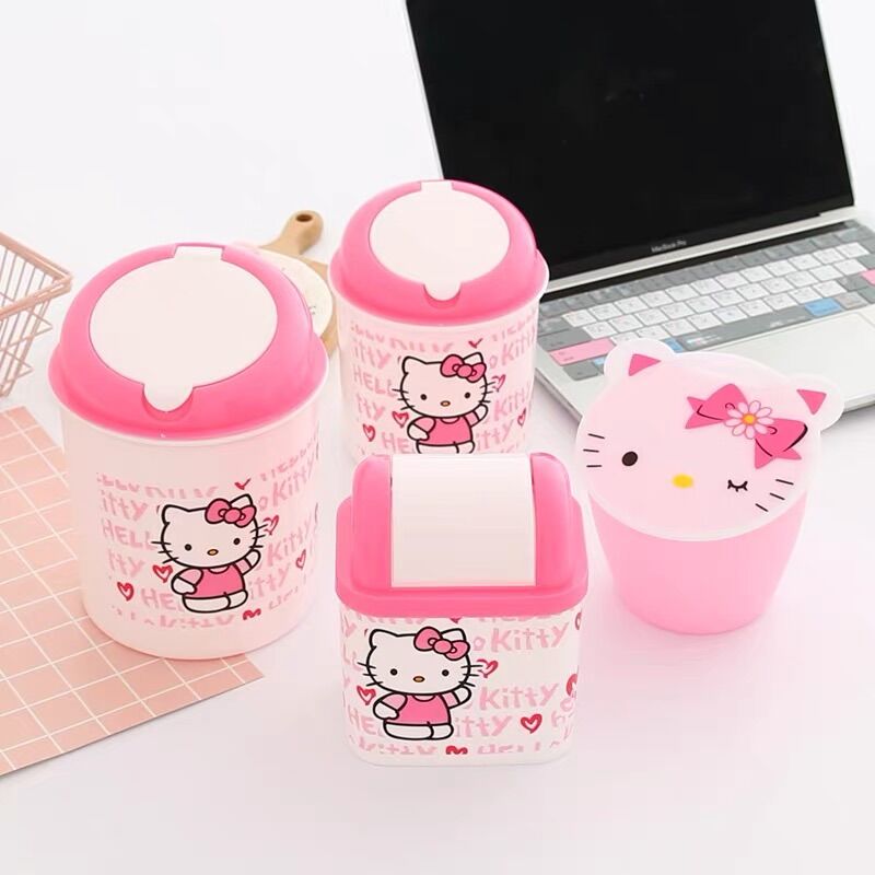 Thùng rác để bàn Hello Kitty