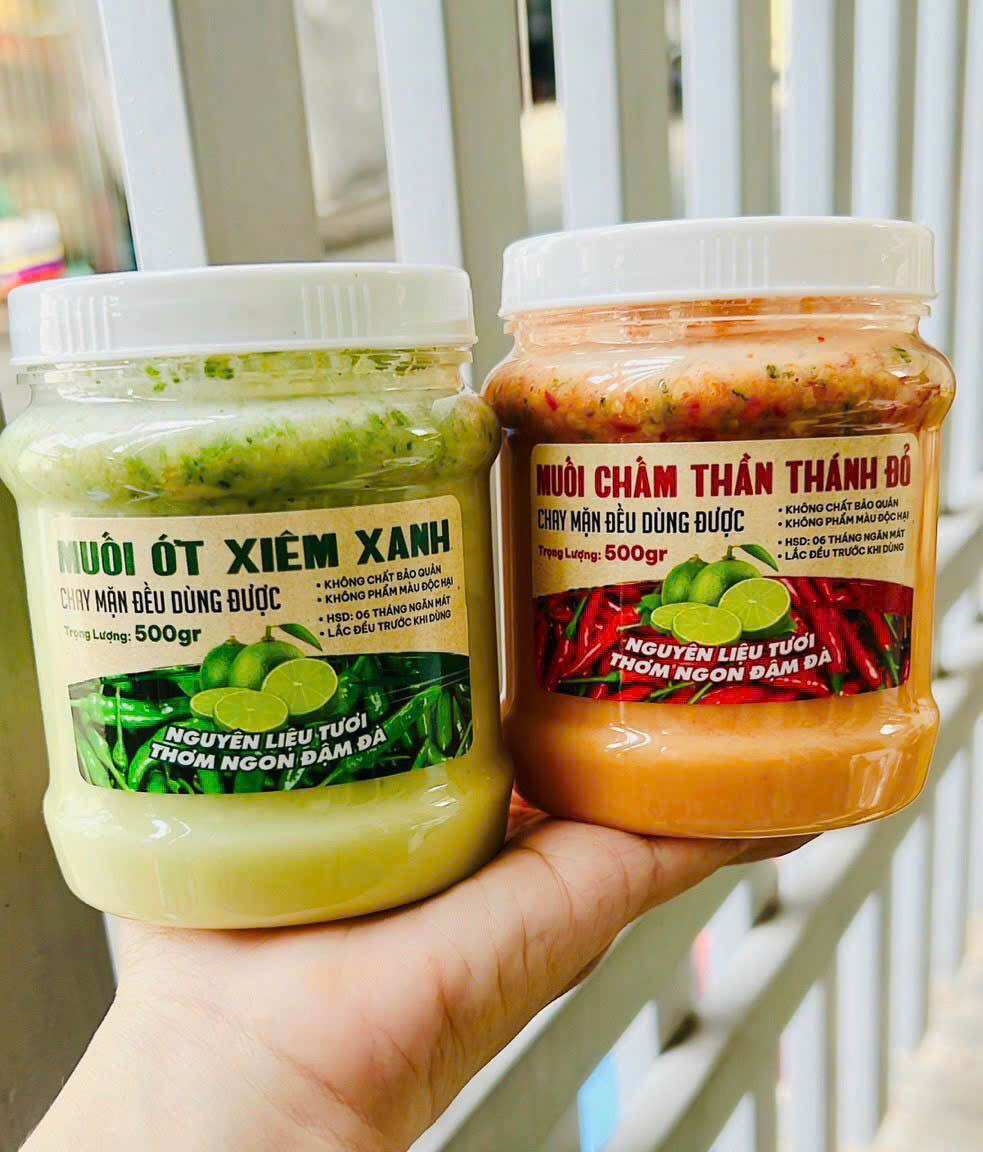 Muối Chấm Hải Sản Thần Thánh Sét 2 Lọ Mỗi Lọ ( 500 Gram ) 🧧