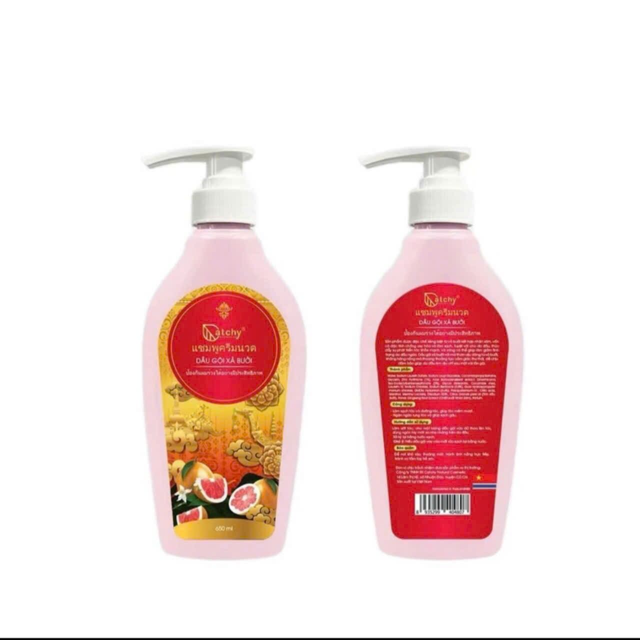 DẦU GỘI VỎ BƯỞI HỒNG CHUYỂN GIAO CÔNG NGHỆ THÁI LAN 650ML