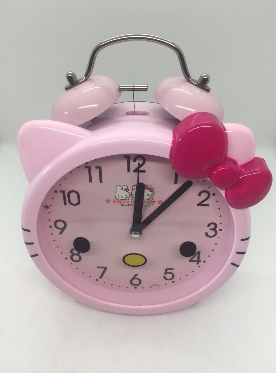 Đồng hồ reo chuông quả lắc hello kitty - chuông reo báo thức tiếng lớn dễ dàng đánh thức bạn dậy