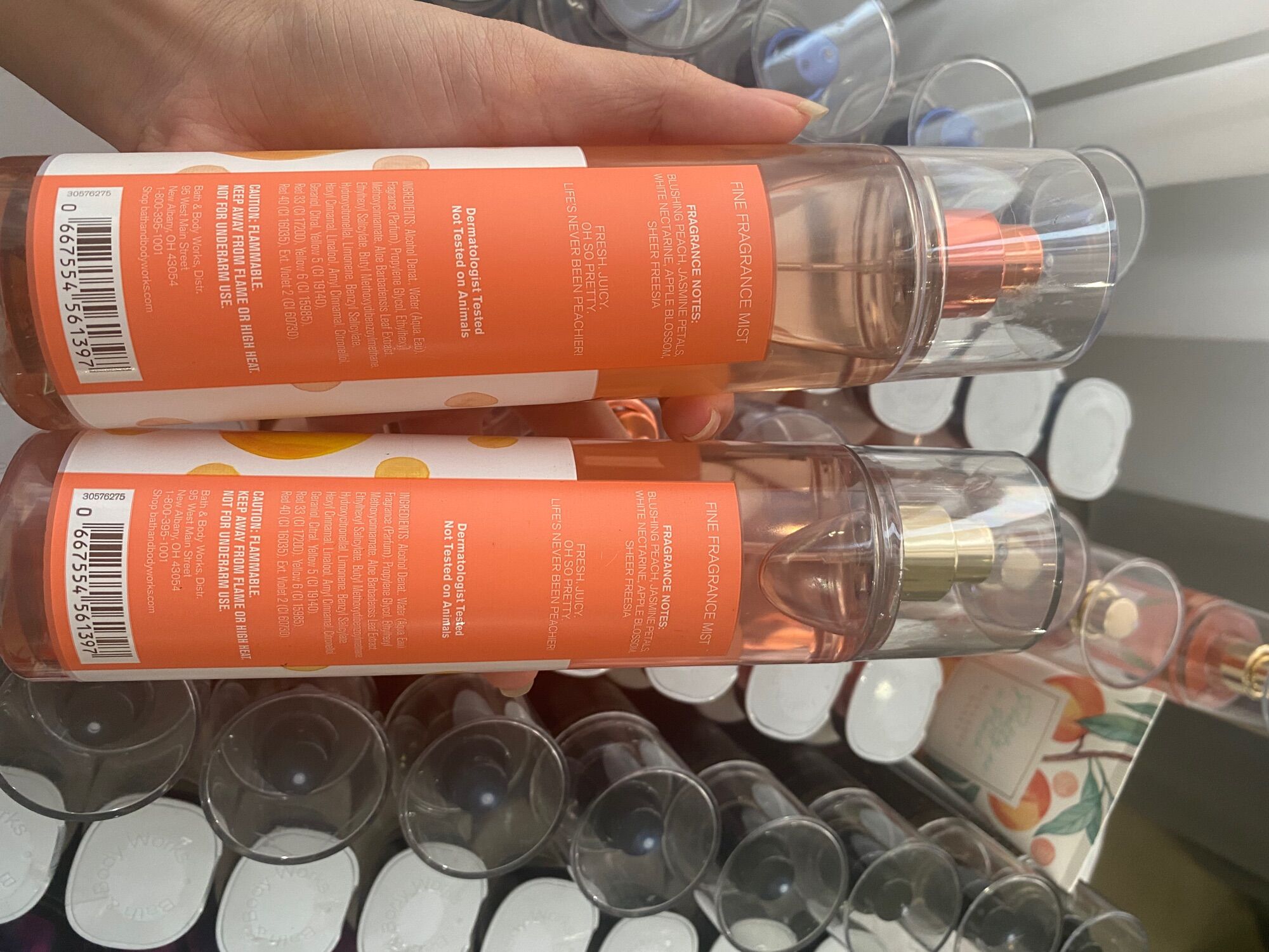 [Moomoocos] - Bộ sản phẩm chăm sóc cơ thể mùi đào Bath & Body Works Pretty As a Peach Body mist Xịt thơm Lotion fullsize