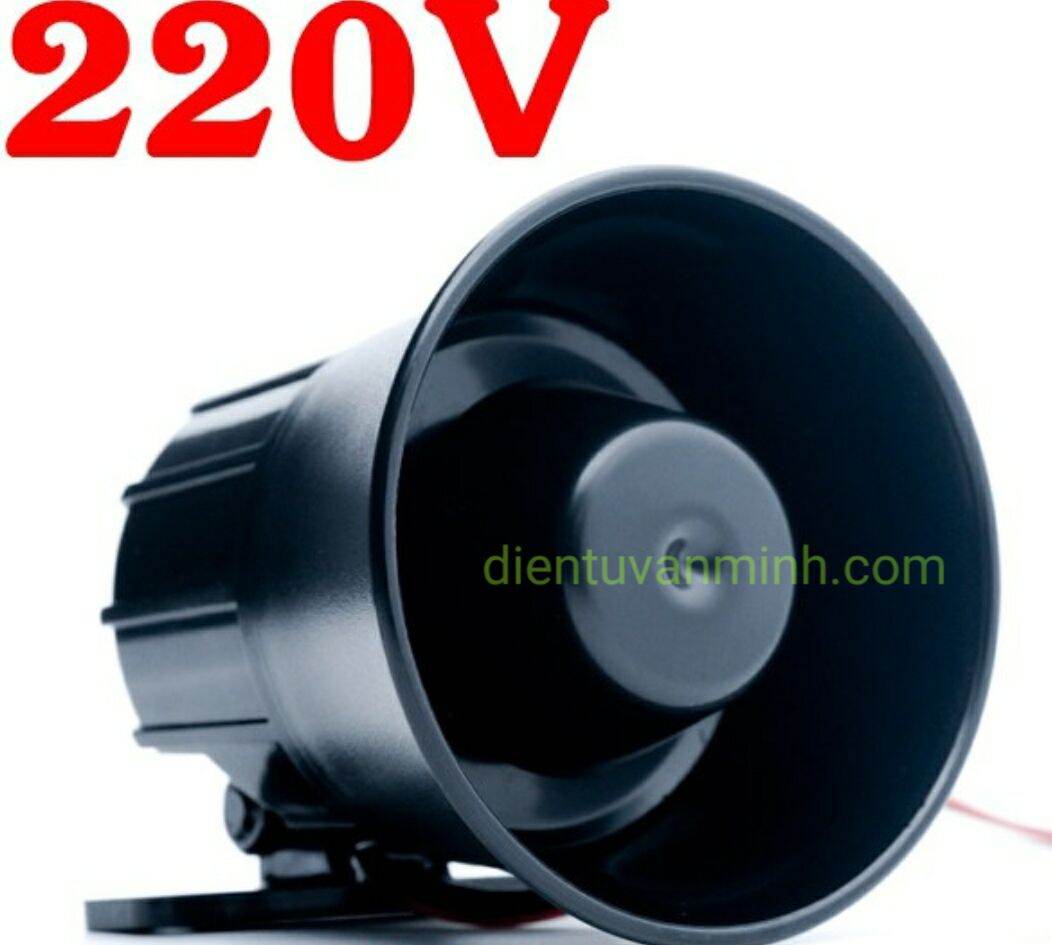 Còi (loa) hú báo động 220V công suất 130bB