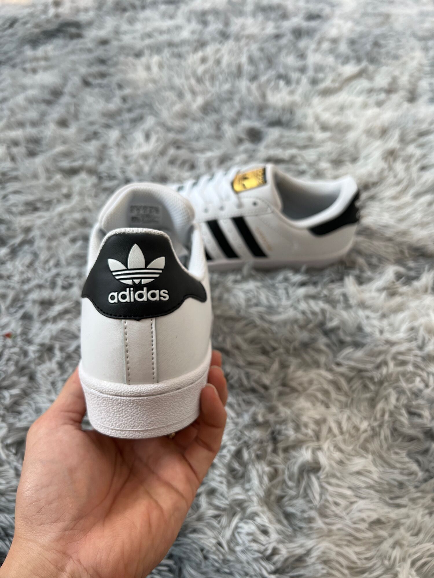 (Ảnh thật + freeship) Giày thể thao Superstar sò tem vàng (fullbox)
