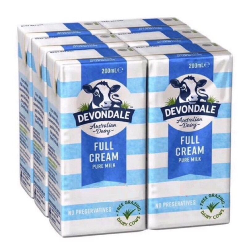 Sữa Tươi Nước Devondale Full Cream Nội Địa Úc  Lốc - Thùng