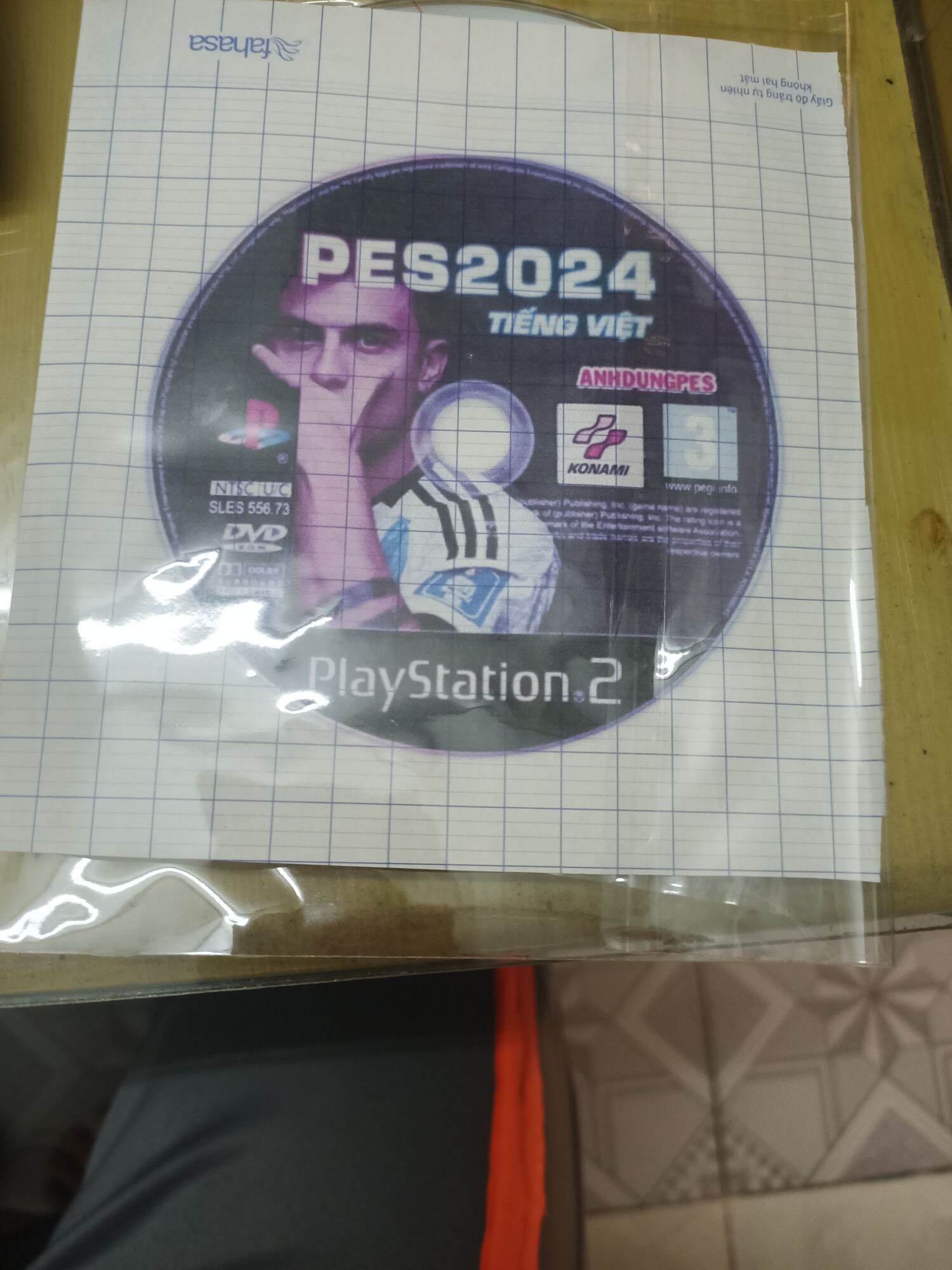 đĩa game ps2 pes 24 tiếng việt