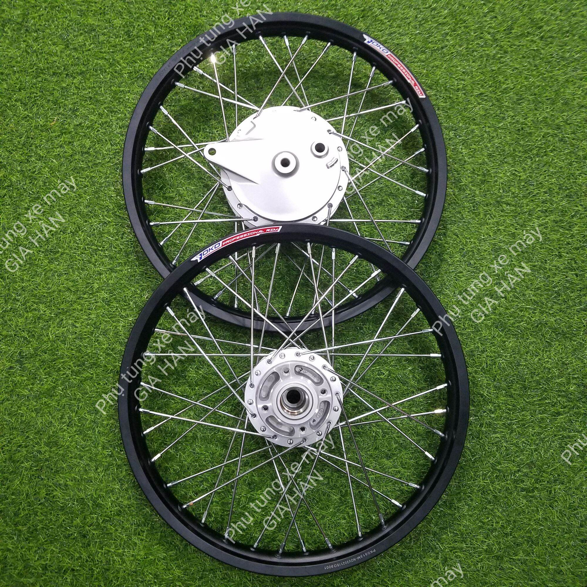 Bánh Căm SIRIUS Đùm Màu Bạc Niềng YOKO Lắp Đặt Tương Thích Cho Các Dòng Xe YAMAHA Thắng Đĩa Trước Như ZIN Không Cần Chế HTH71 MSP 0132