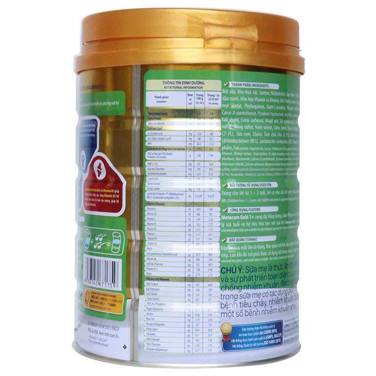 [HCM]Sữa bột Metacare gold số 2 900g