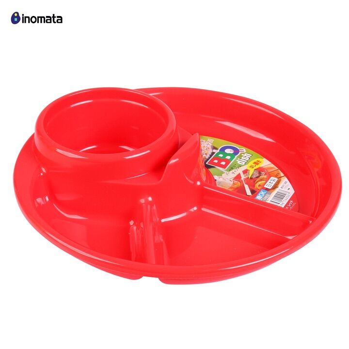 Khay Ăn Dặm Inomata Có Chỗ Để Ly Thìa Dĩa