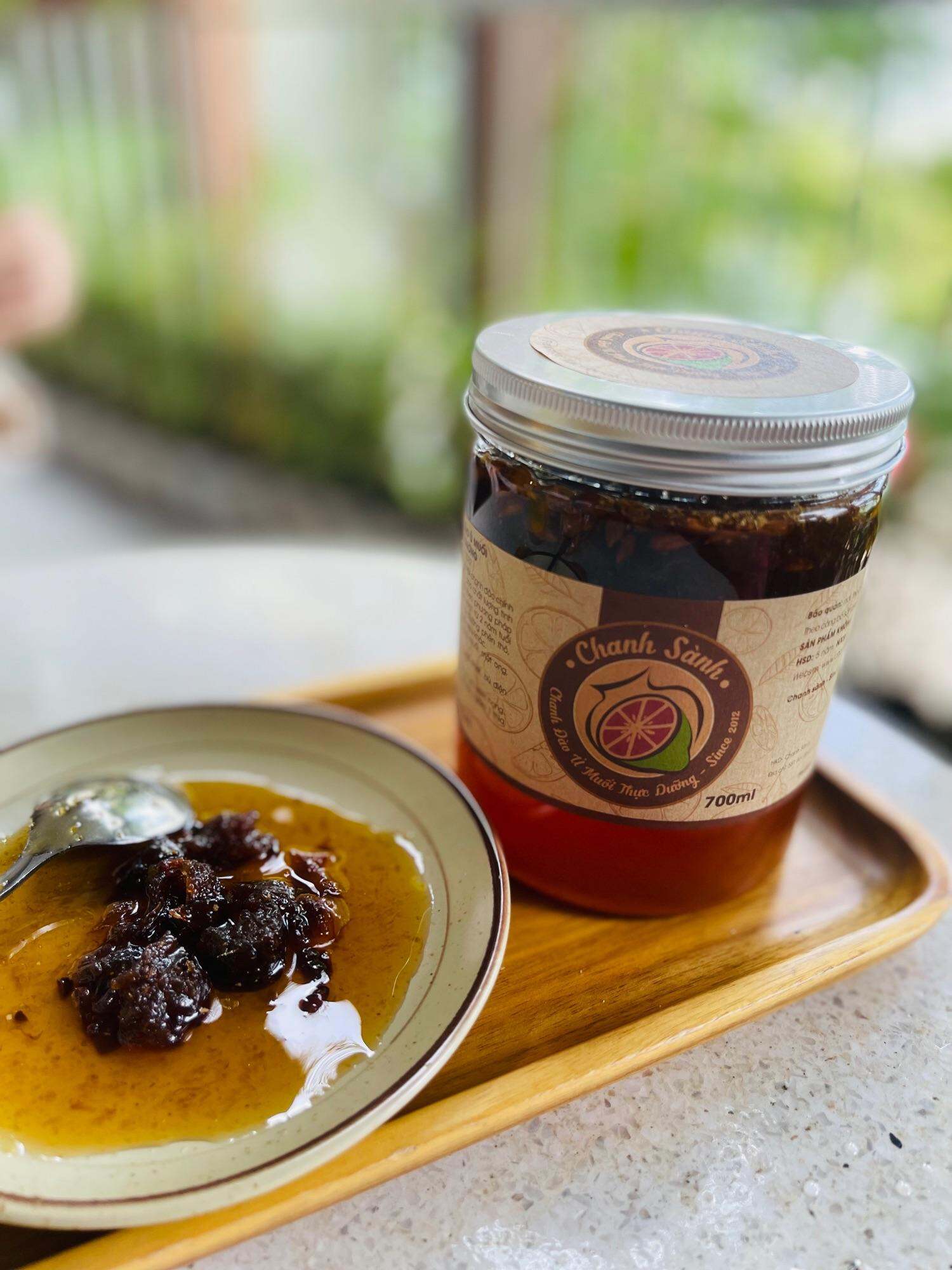 CHANH SÀNH 700ml- Chanh đào ủ muối mật ong, Chanh đào mật ong, Chanh sành ủ muối thực dưỡng