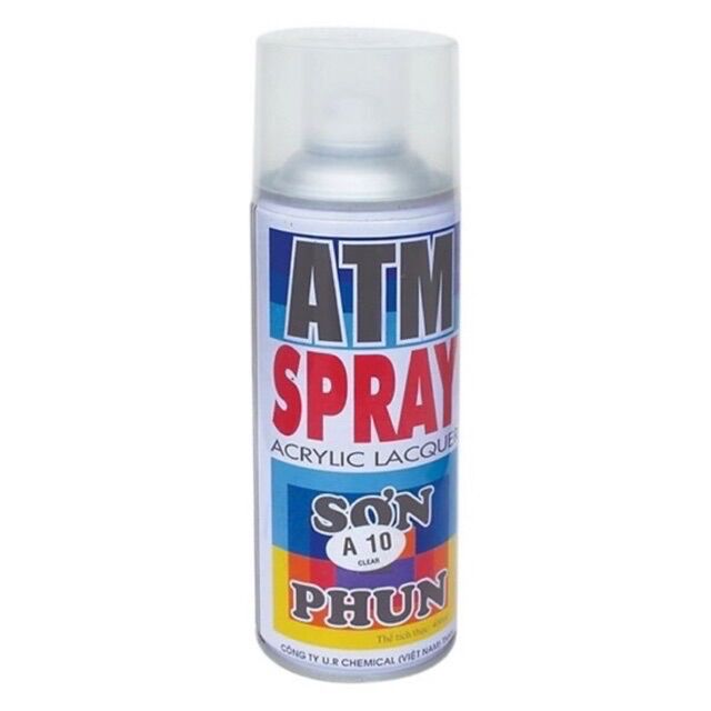 Sơn phun sơn xịt bóng không màu atm a10