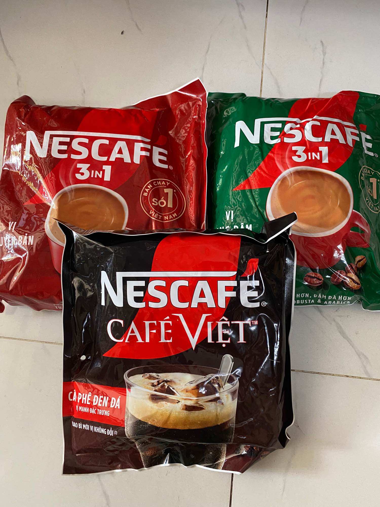 Cà phê sữa hòa tan 3 in 1 nescafé gói lớn
