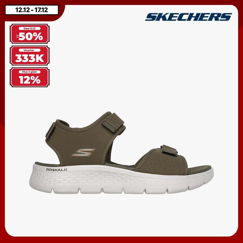 [GIÁ SỐC 12/12 + FLASH VOUCHER 20% + MUA 2 GIẢM 12% + FREESHIP|CHỈ 20H 11/12 - 12/12] SKECHERS - Giày sandals nam quai ngang GO WALK Flex Antigua Beach 229205-OLV