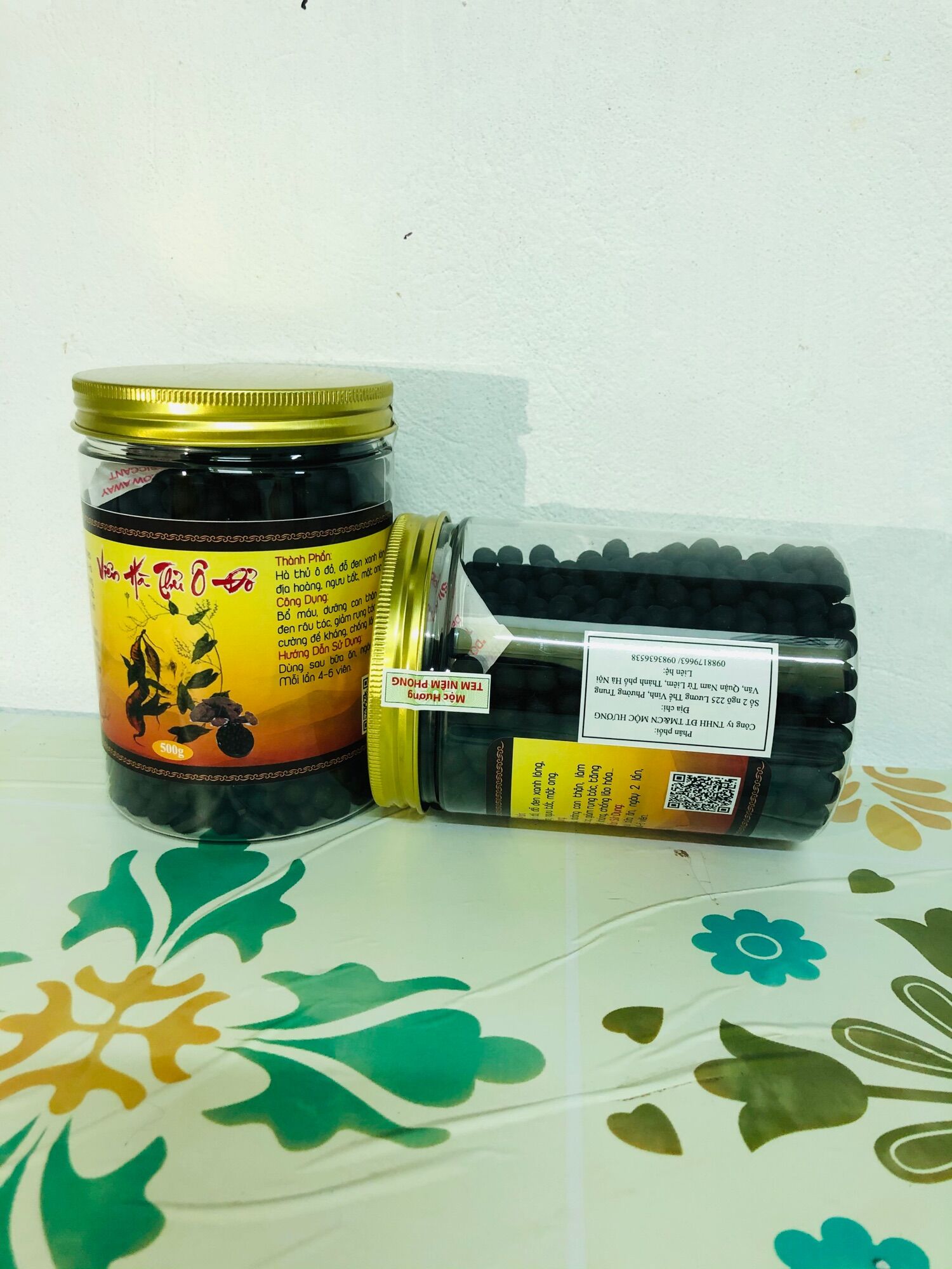 2 Hộp Viên Hà Thủ Ô Mật Ong (1kg)