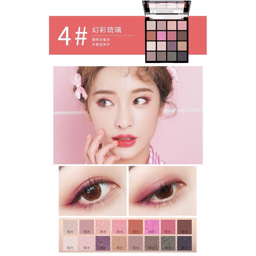 Phấn mắt 16 màu nội địa Trung Maycreate
