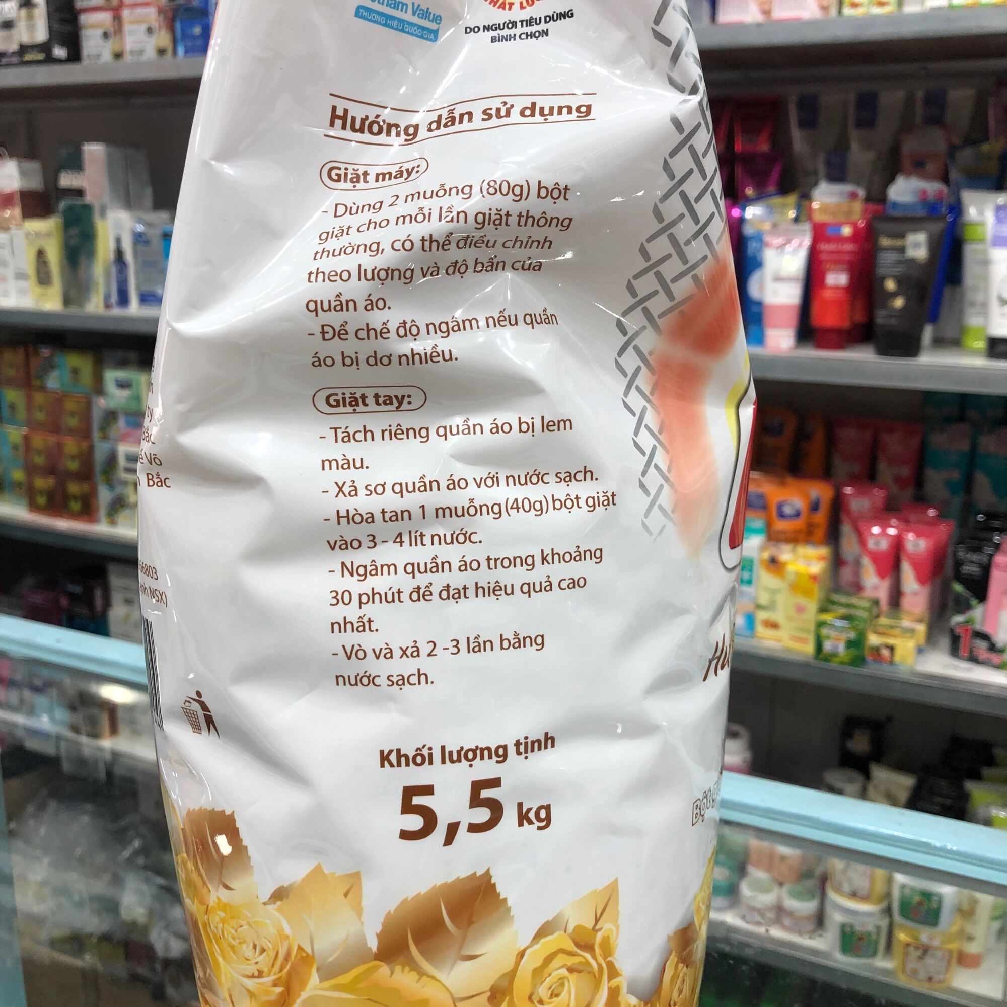 Bột giặt Lix hương nước hoa 5.5kg