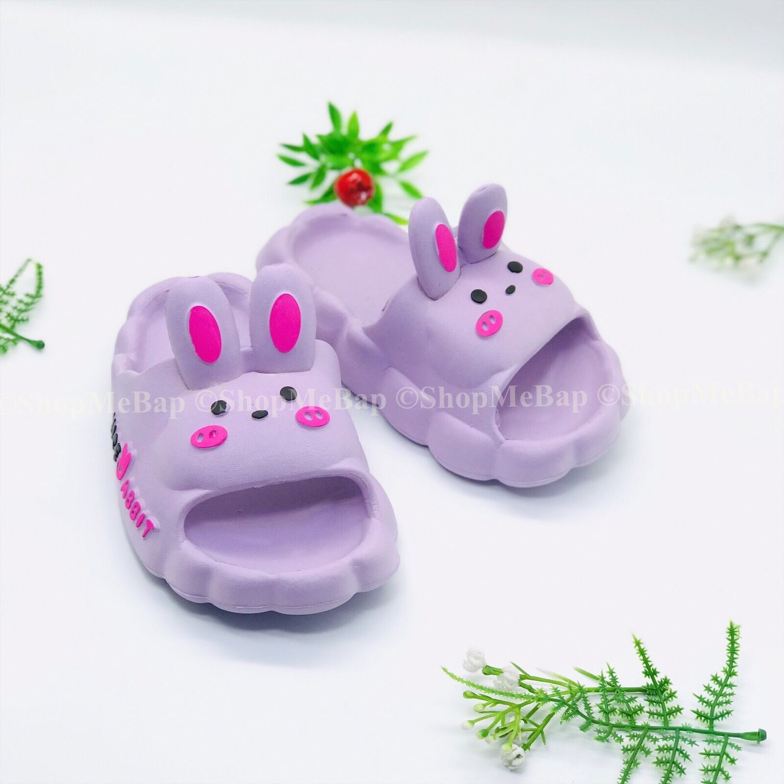 Dép lê tai thỏ cực dễ thương cho bé gái