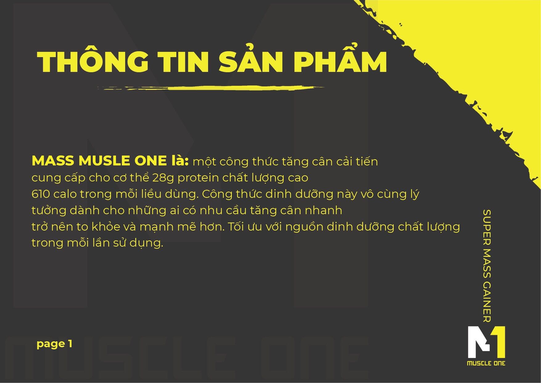 Sữa Tăng Cân Super Mass M1 1,2 Kg ( Mua 1 Túi Tặng 1 Bình Nước )