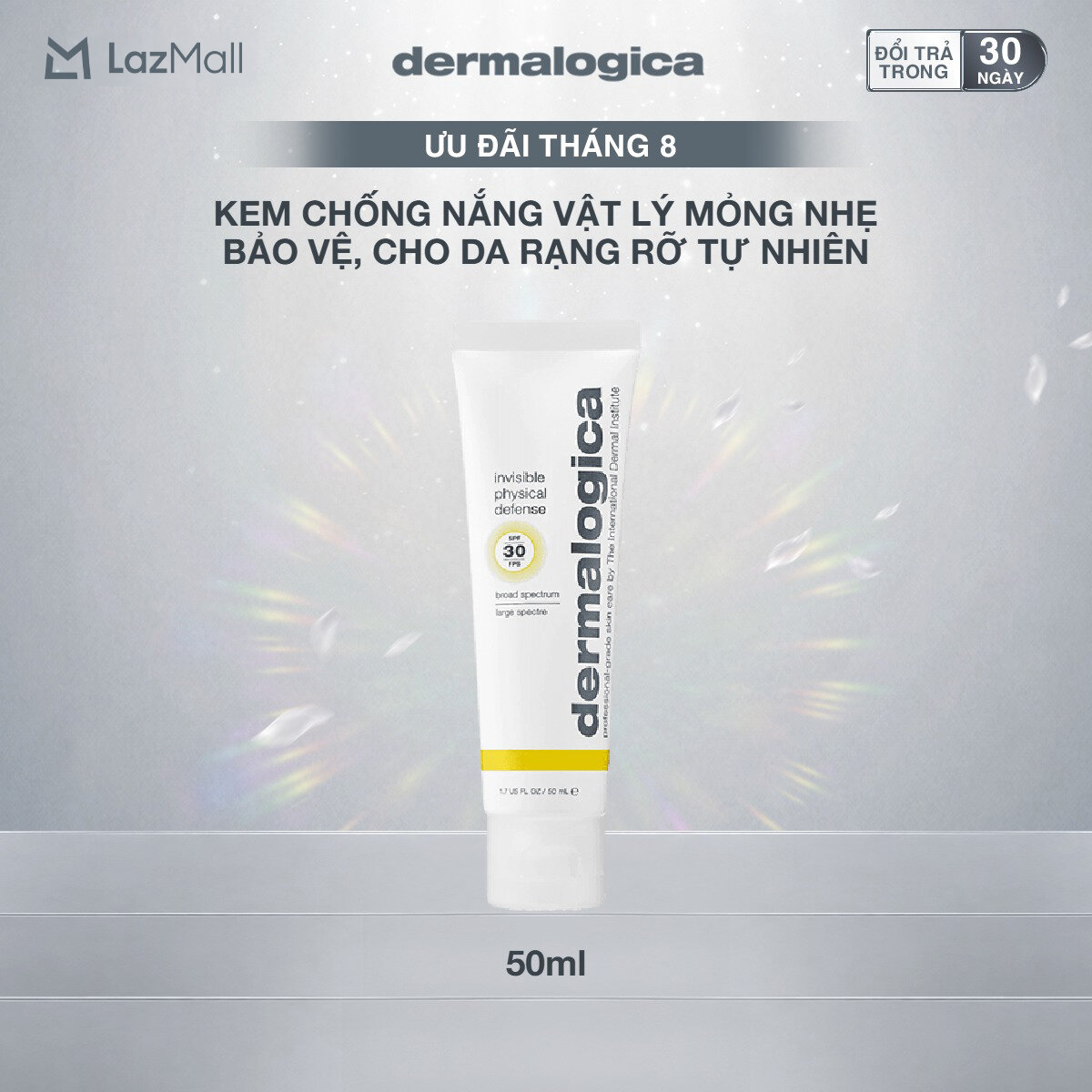 Kem chống nắng vật lý Dermalogica Invisible Physical Defense 50ml