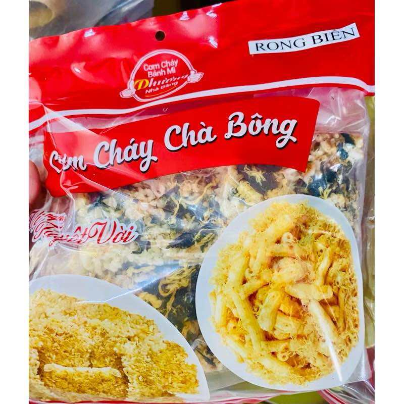 Combo 10 bịch cơm cháy chà bông rong biển hiệu Phương Nhà Bàng