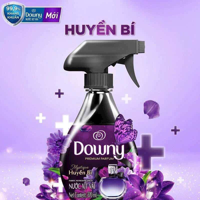 Xịt thơm quần áo Downy 370ml thái lan màu tím