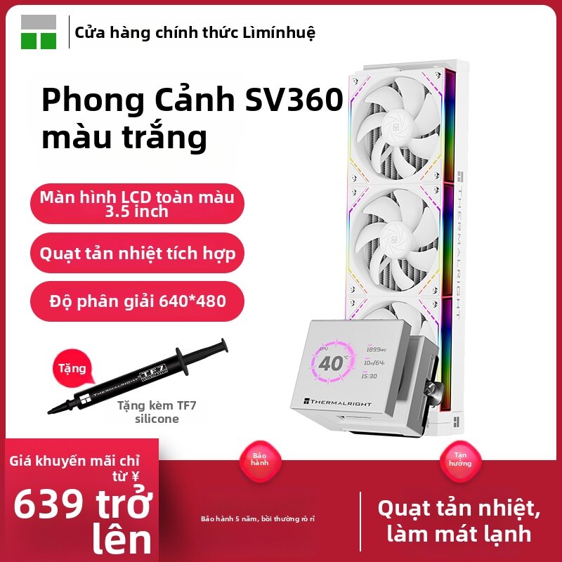 Thermalright | RGB White Building Fan CPU Water Cooling Radiator Giá 2,603,000 Đồng*Miễn phí vận chuyển