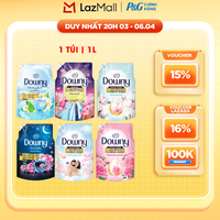 Nước Xả Vải Đậm Đặc DOWNY Hoa Đêm/ Bờ Biển Tươi Mát/ Giấc Ngủ Thư Thái/ Tinh Khôi/ Đam Mê/ Nắng Mai/ Bung Tỏa Hạnh Phúc/ Cotton Thuần Khiết Túi 1L