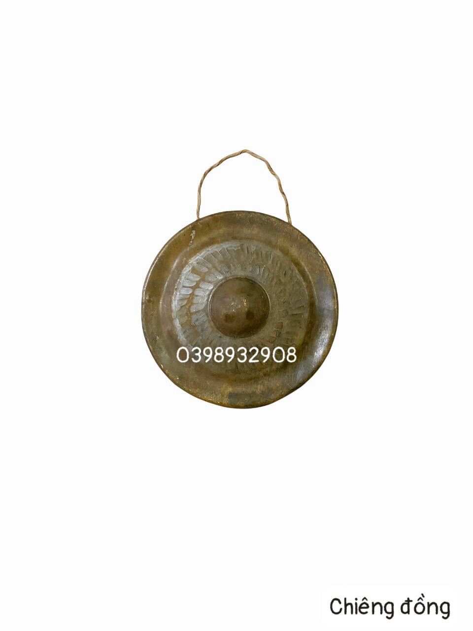 CHIÊNG ĐỒNG 16 CM LÀM BẰNG ĐỒNG