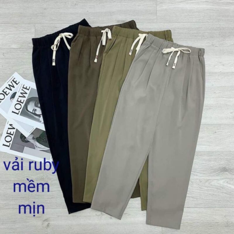 Quần baggy nữ cạp chun M148