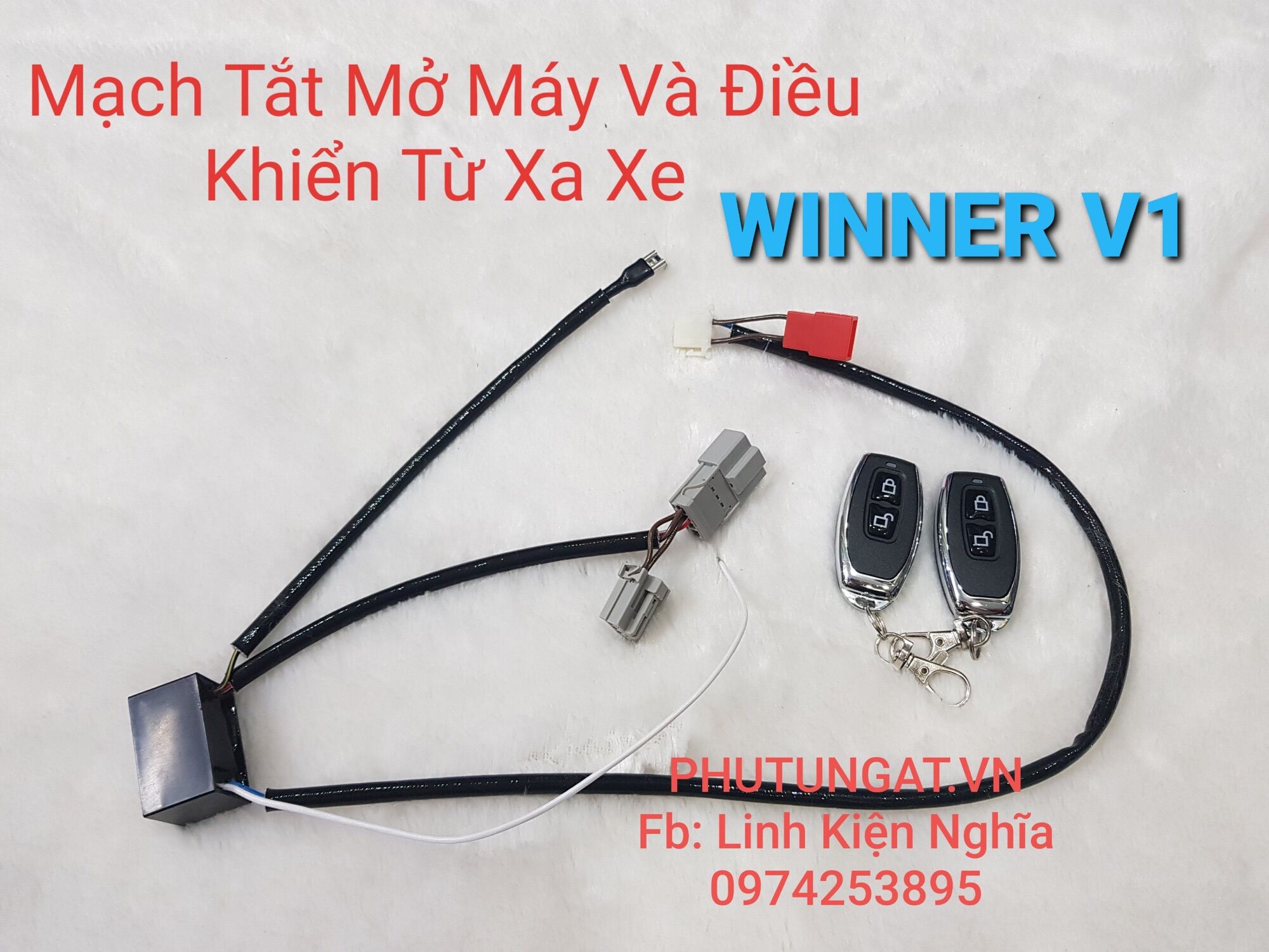 Mạch Tắt mở Máy và đề xe từ xa xe Winner X Winner V1 không cần chìa khoá