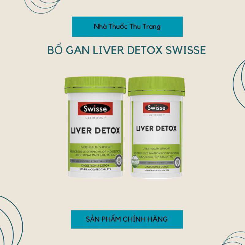 Đủ bill- viên thải độc gan, bổ gan liver detox swisse 200v