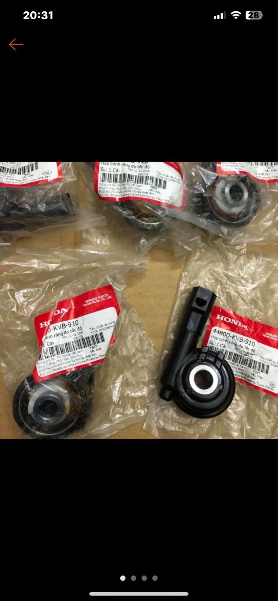 Cùi nhông đồng hồ ab 110 + clirk 110 + lead 110+ vision zin hãng honda