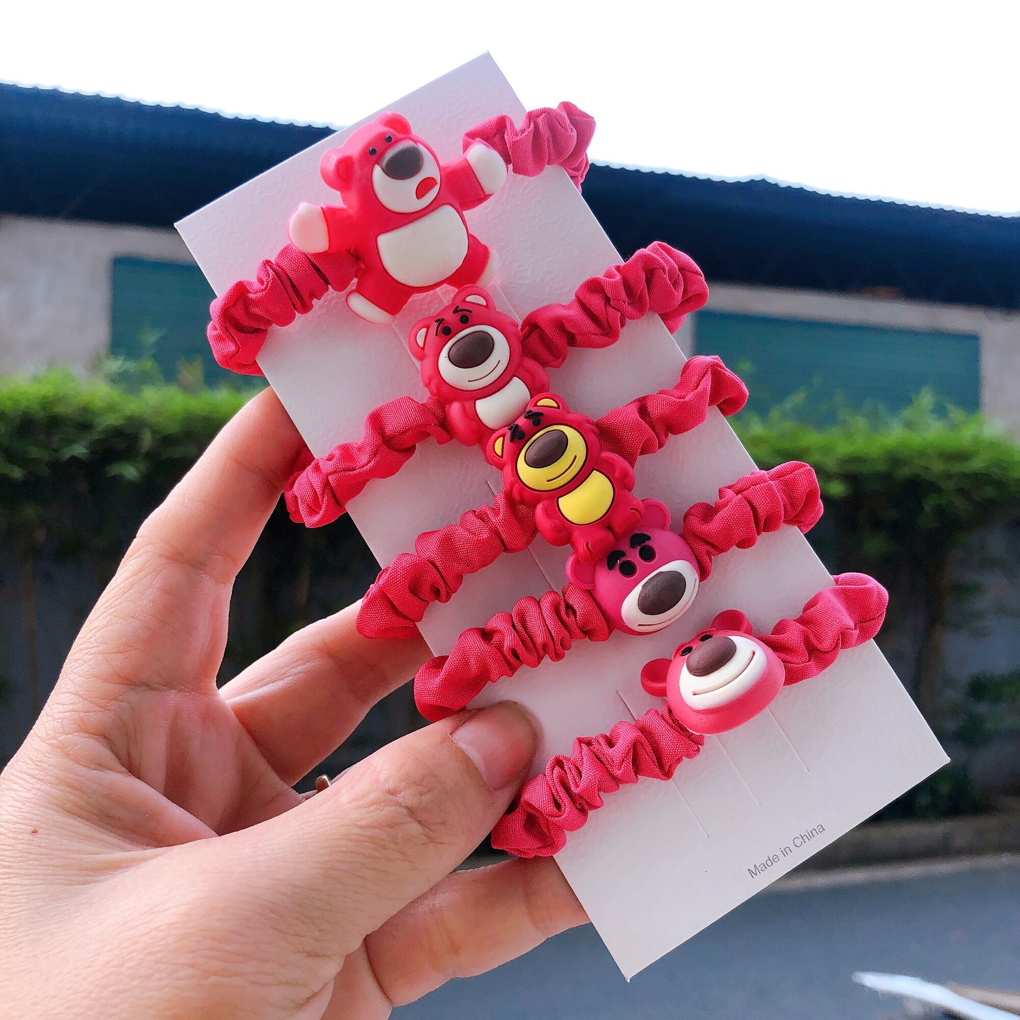 SET 5C CỘT TÓC GẤU DÂU NHÚN LOTSO