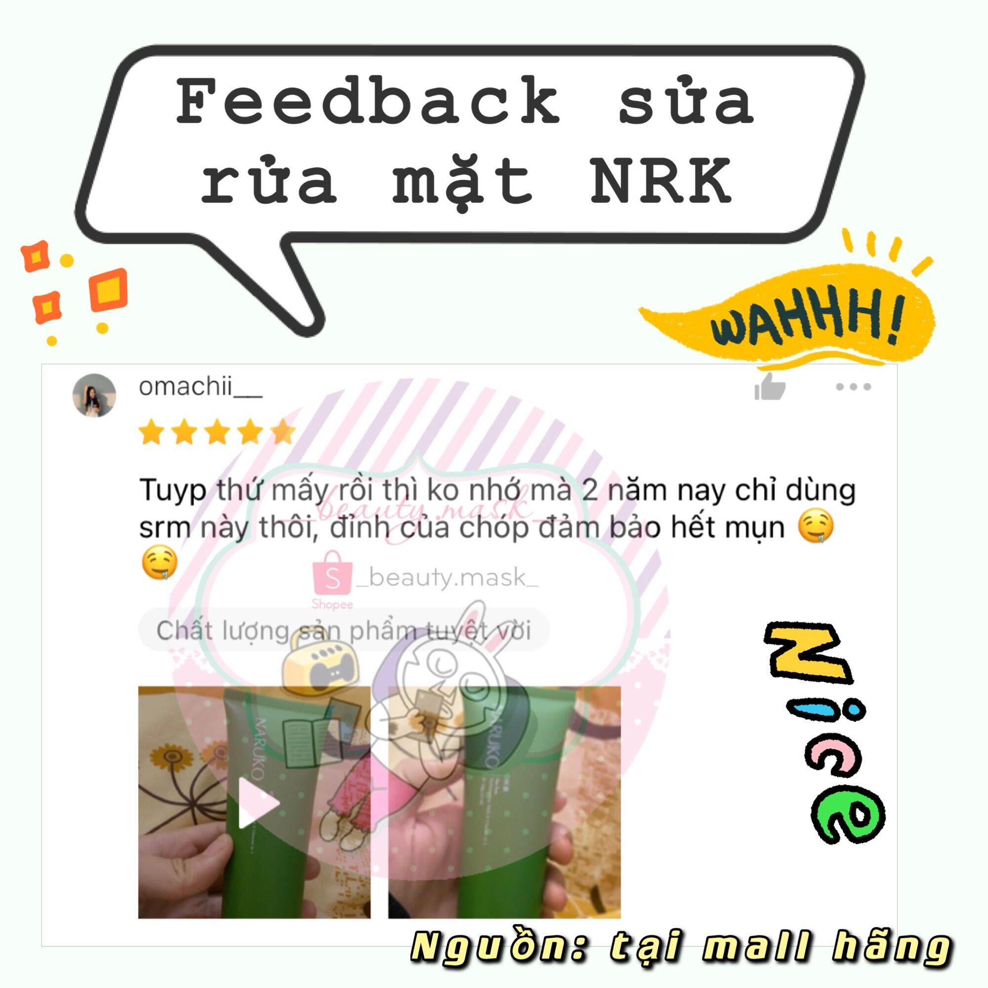 ✨ Sữa rửa mặt tràm trà Naruko Đài Loan (hàng chính hãng - Có Sẵn) ✨