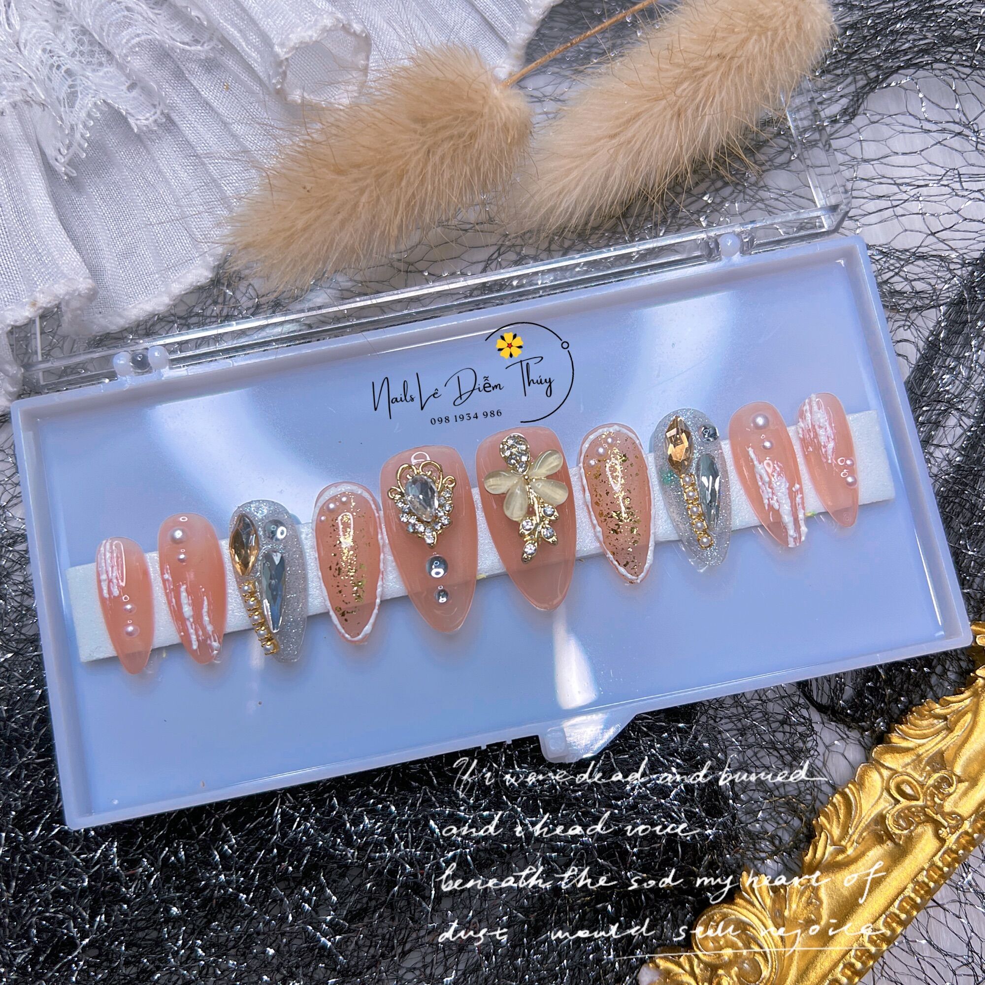 Nail Box design blue