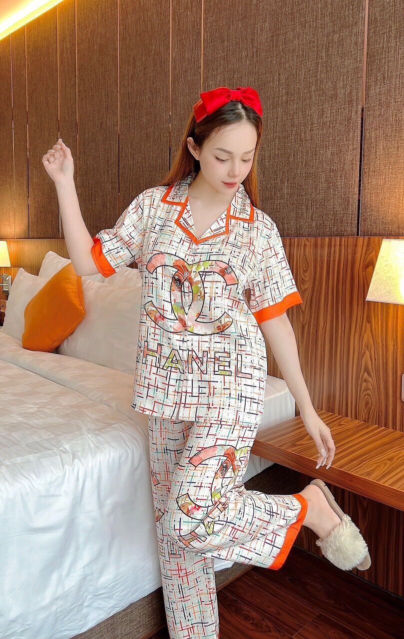 Đồ Bộ pyjama tằm xước ánh kim TK 2CE