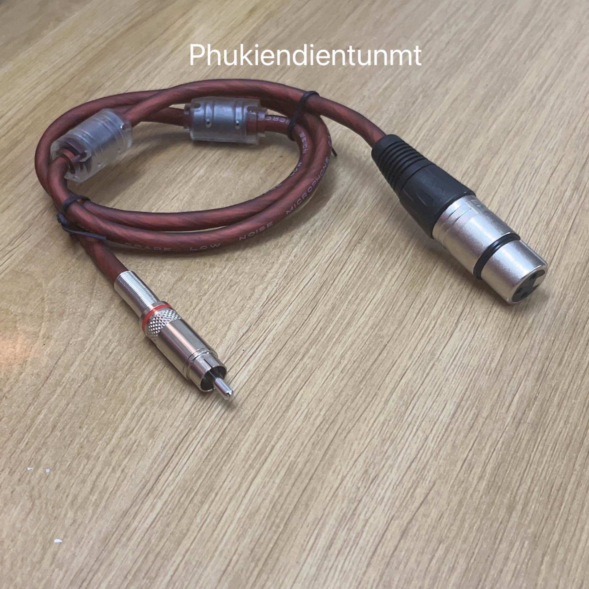 Dây canon cái ra av lọc nhiễu 0.8m