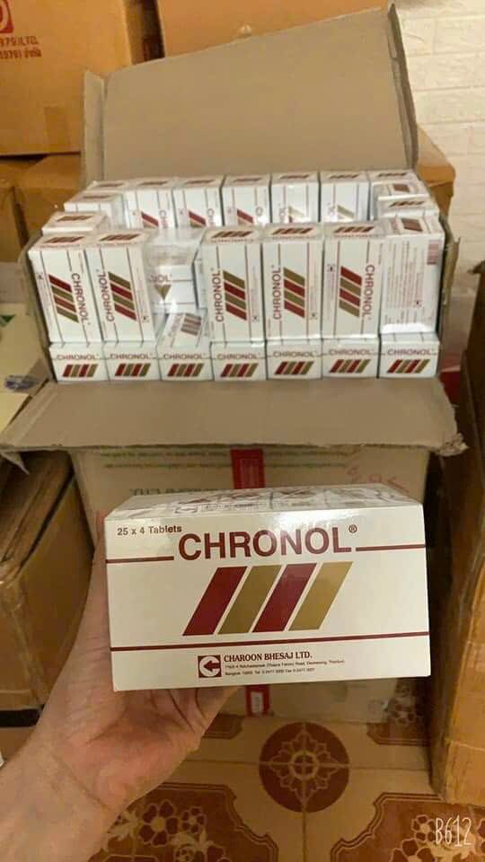 Cai rượu Chronol Thái Lan. Hộp 100v