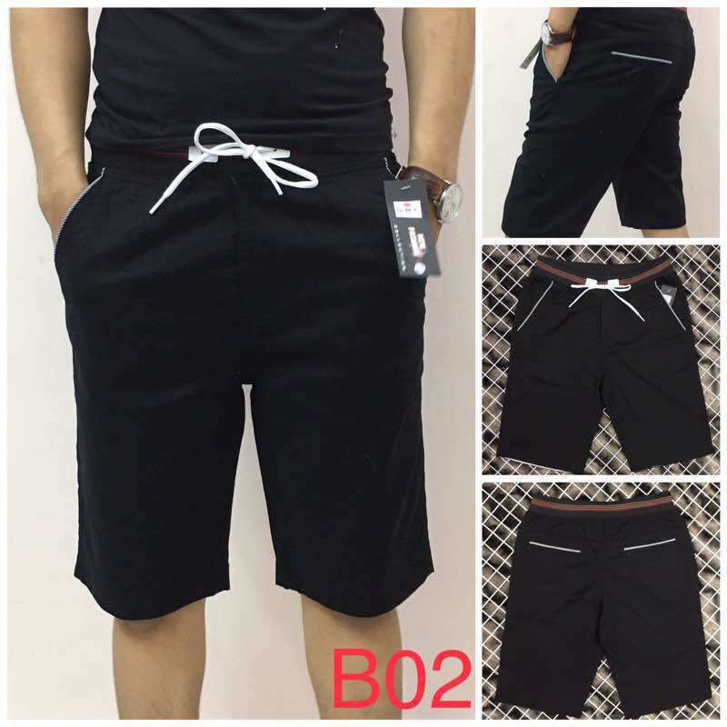 Combo 3 quần short lưng thun nam vải kaki giản hàn quốc hot- big size