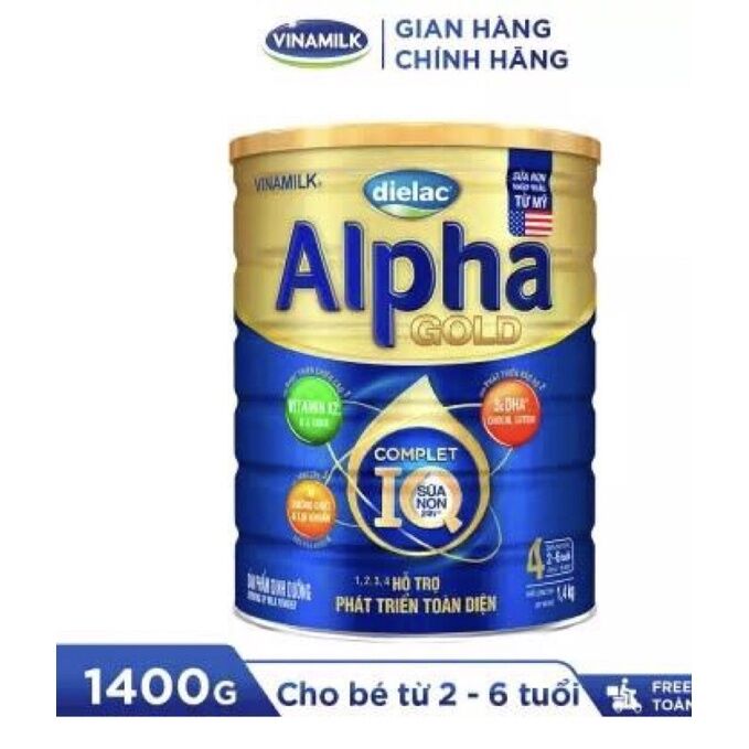 Sữa bột Alpha gold số 4 1,4kg chính hãng