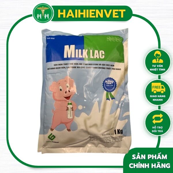 1kg milk lac - sữa non thay thế sữa mẹ cho heo, chó, mèo, dê, cừu