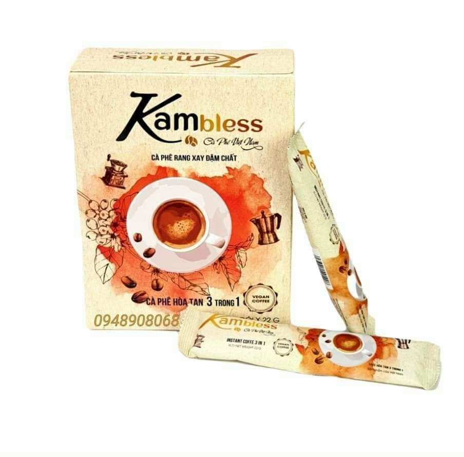 Caphe Sữa Thuần Chay Kamless Ngọc Thảo Hộp 10 gói