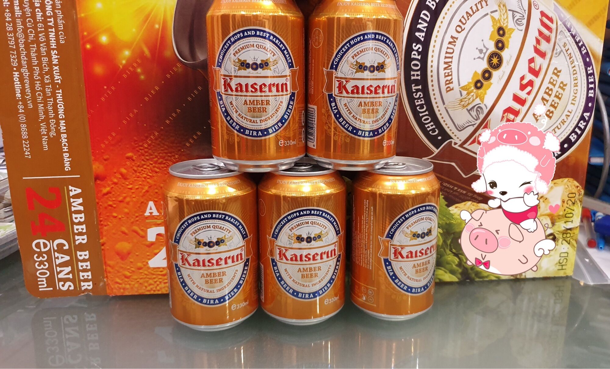 bia Đỏ Kaiserin, HSD: tháng 12/2023
