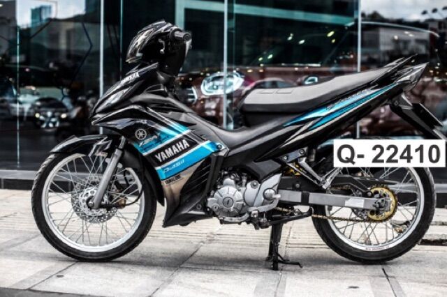 Tem rời ex 135 dán xe đen phối xanh