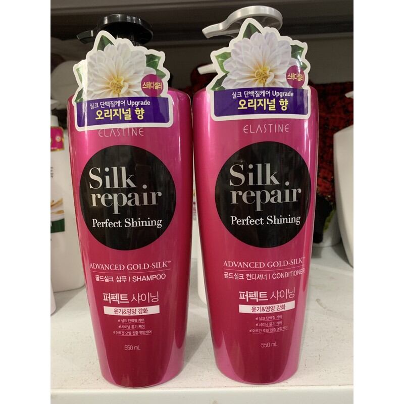 Dầu gội Elastine silk repair Perfect shinning 550ml