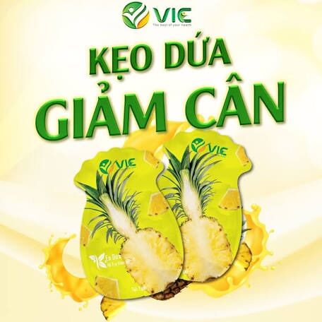 Kẹo dứa VIC giam cân plus – Túi 7 viên