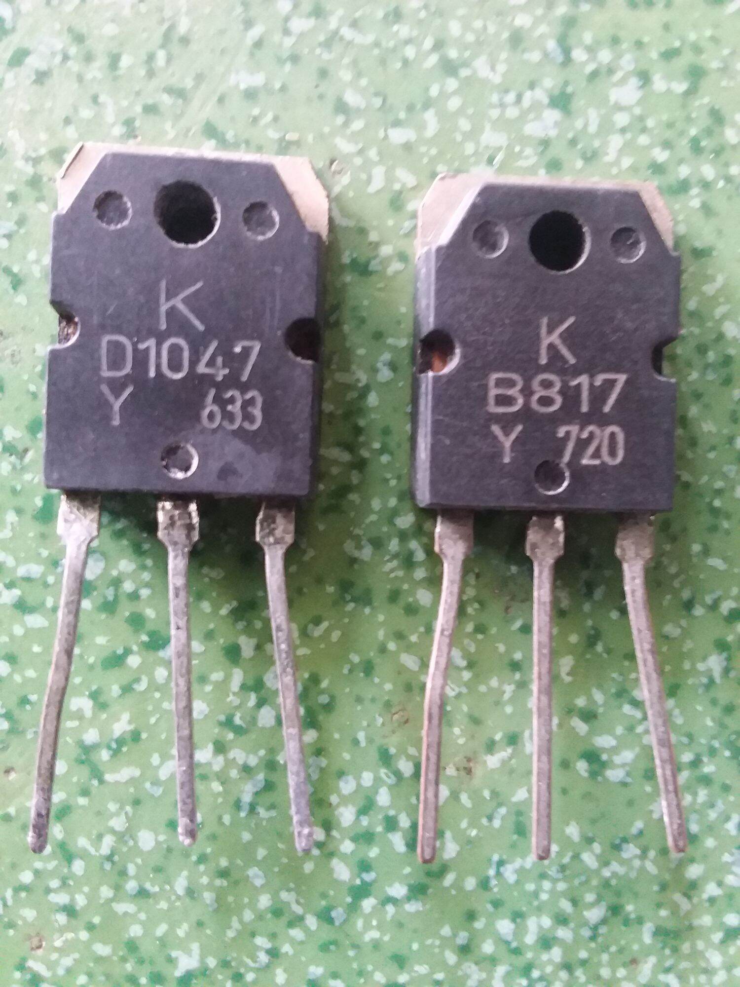 1-ĐÔI TRANSITOR XỊN B817+D1047. Tháo