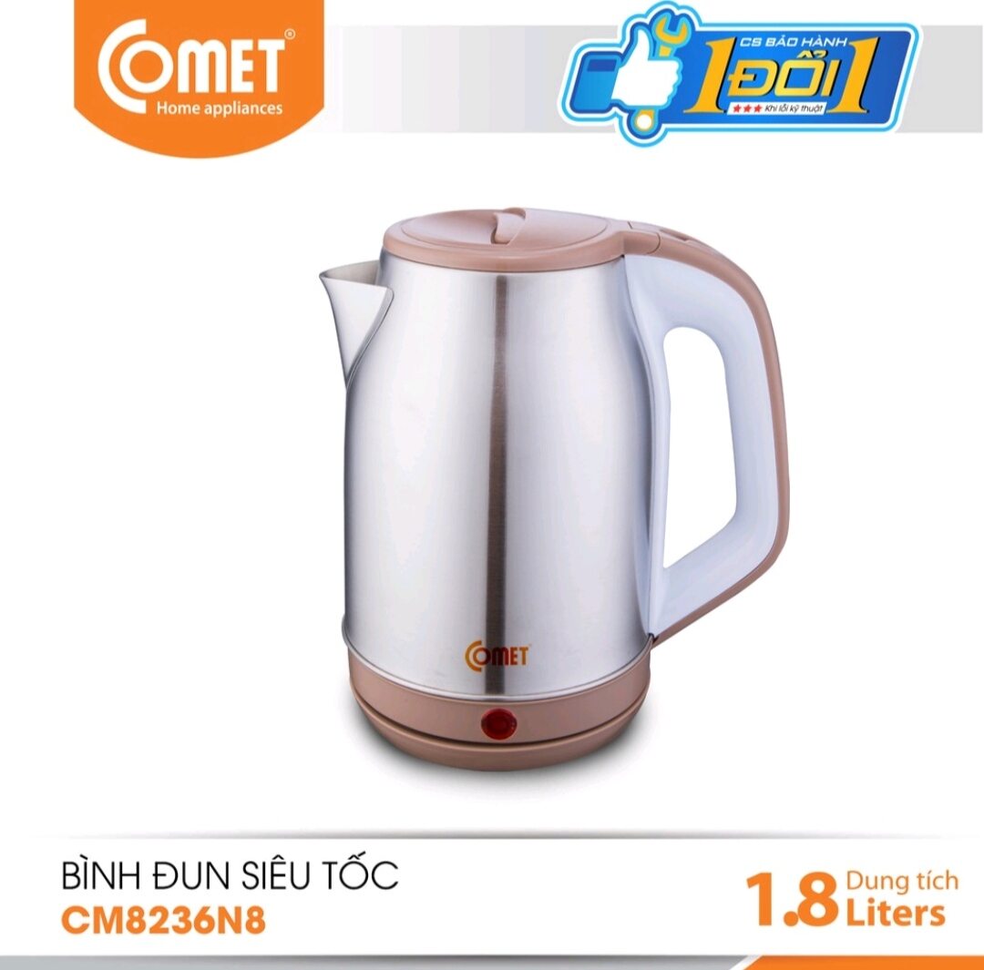 Bình đun siêu tốc comet - cm8236n8