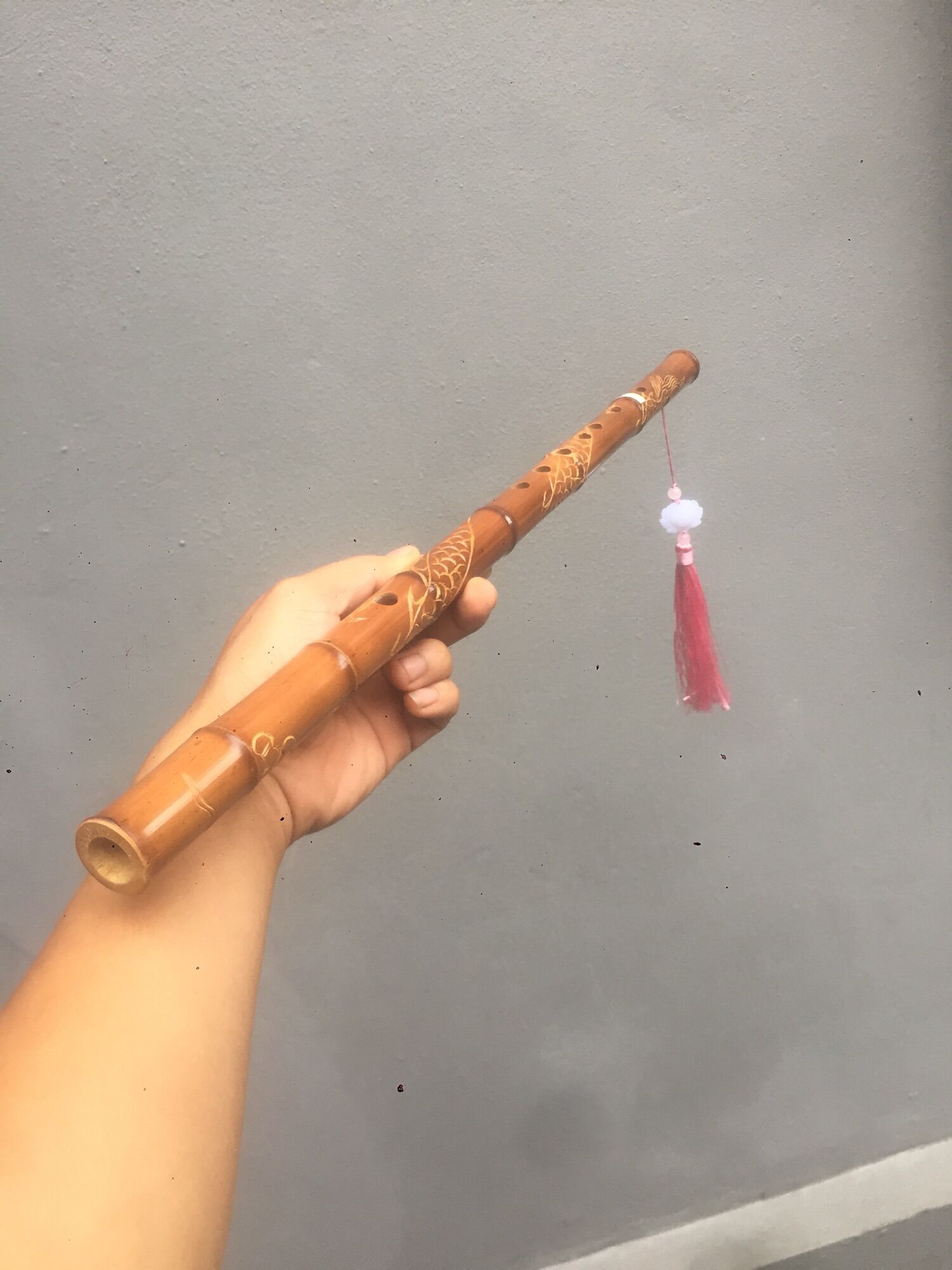 Sáo trúc khắc rồng